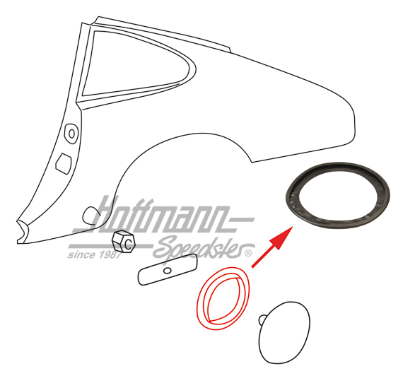 Junta, tapa /varilla elástica, 911, 65-86 | 901 504 759 01 | 515-2100