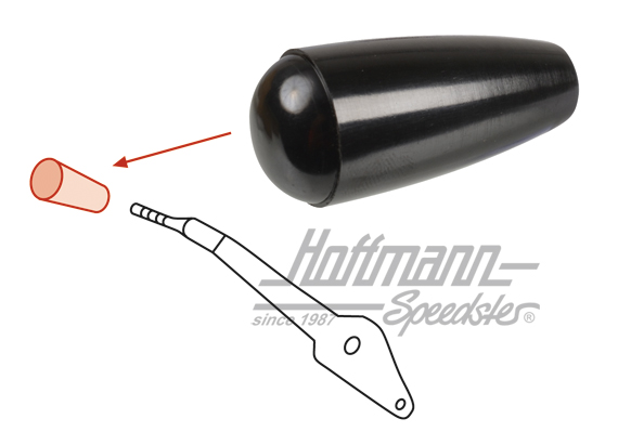 Botón de la calefacción, 356 C/911/912, negro | 695 424 792 00 | 510-7012-10