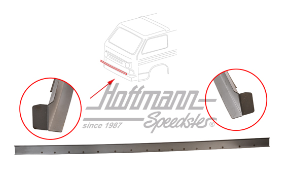 Chapa de reparación, máscara frontal, 40mm, Furgoneta T3 | 251 805 036 | 390-0005