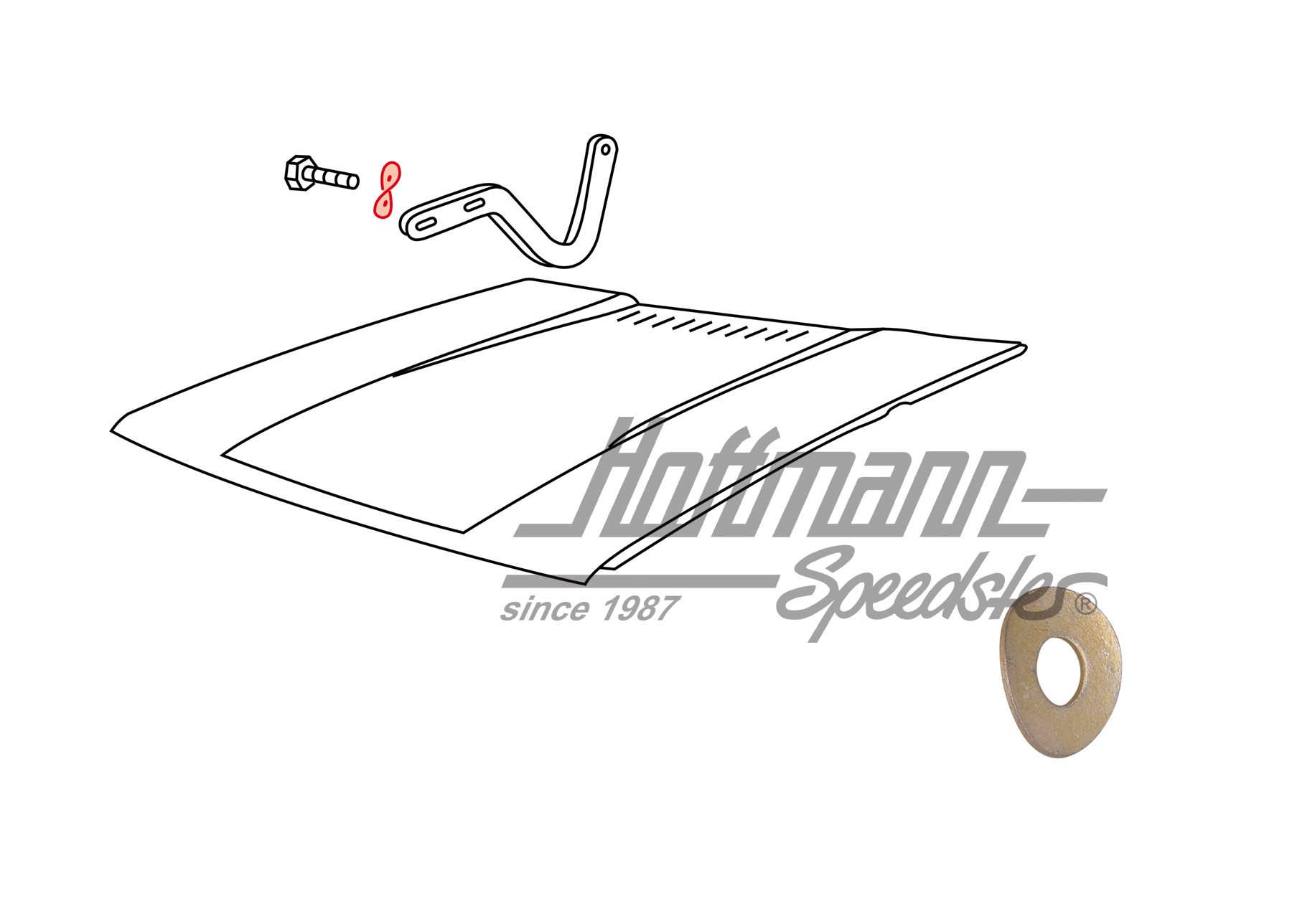 Arandela elástica (grande), 6.7x17mm | 211 805 243 | 180-1078-30