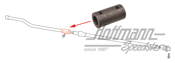Acoplamiento de varilla de cambio, anterior, -10.61 | 211 711 169 | 089-4010-30