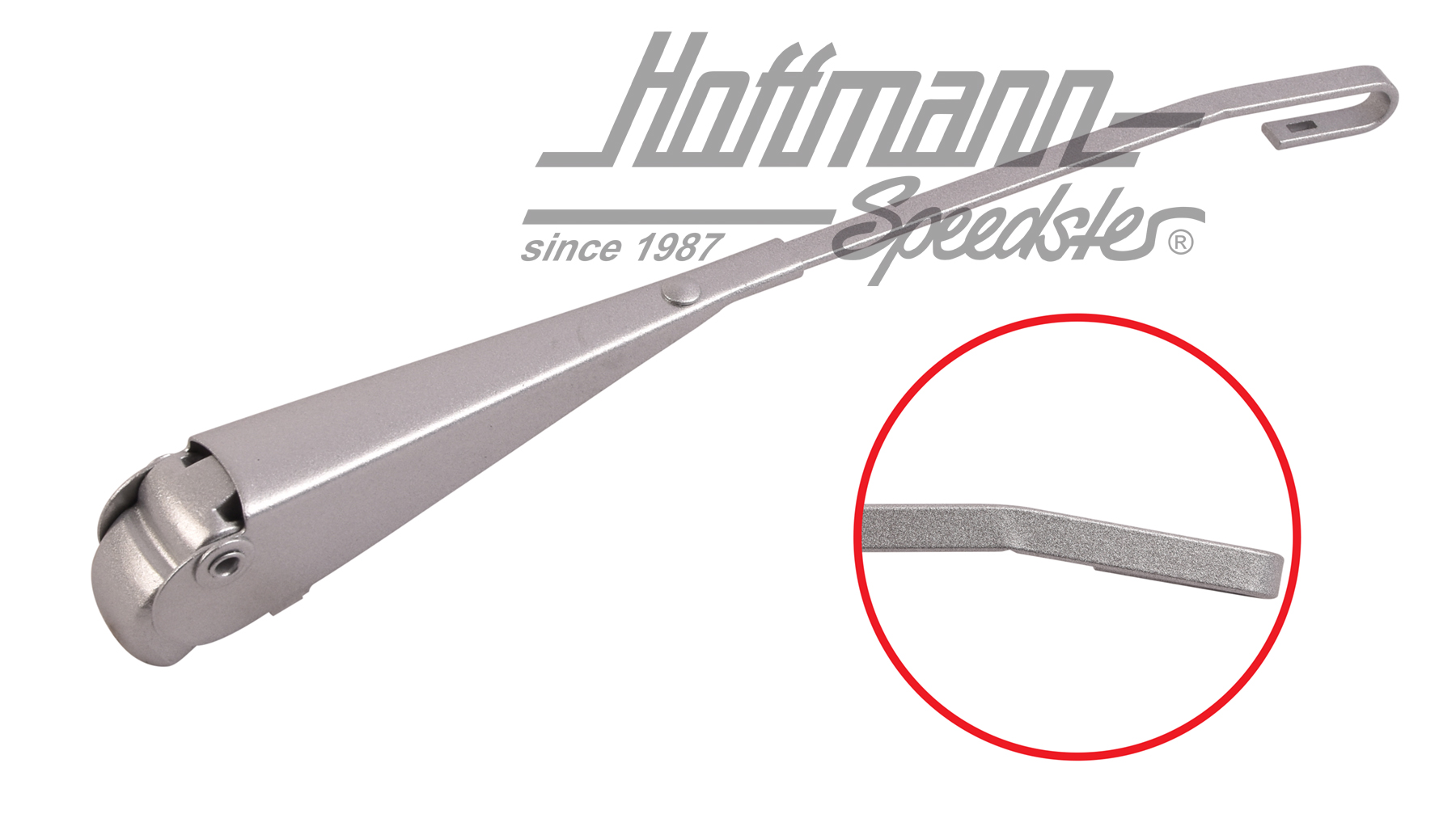Brazo del limpiaparabrisas, 67-69/Escarabajo Económico, dcha., cromado, color plata | 111 955 408 D | 020-4771-12