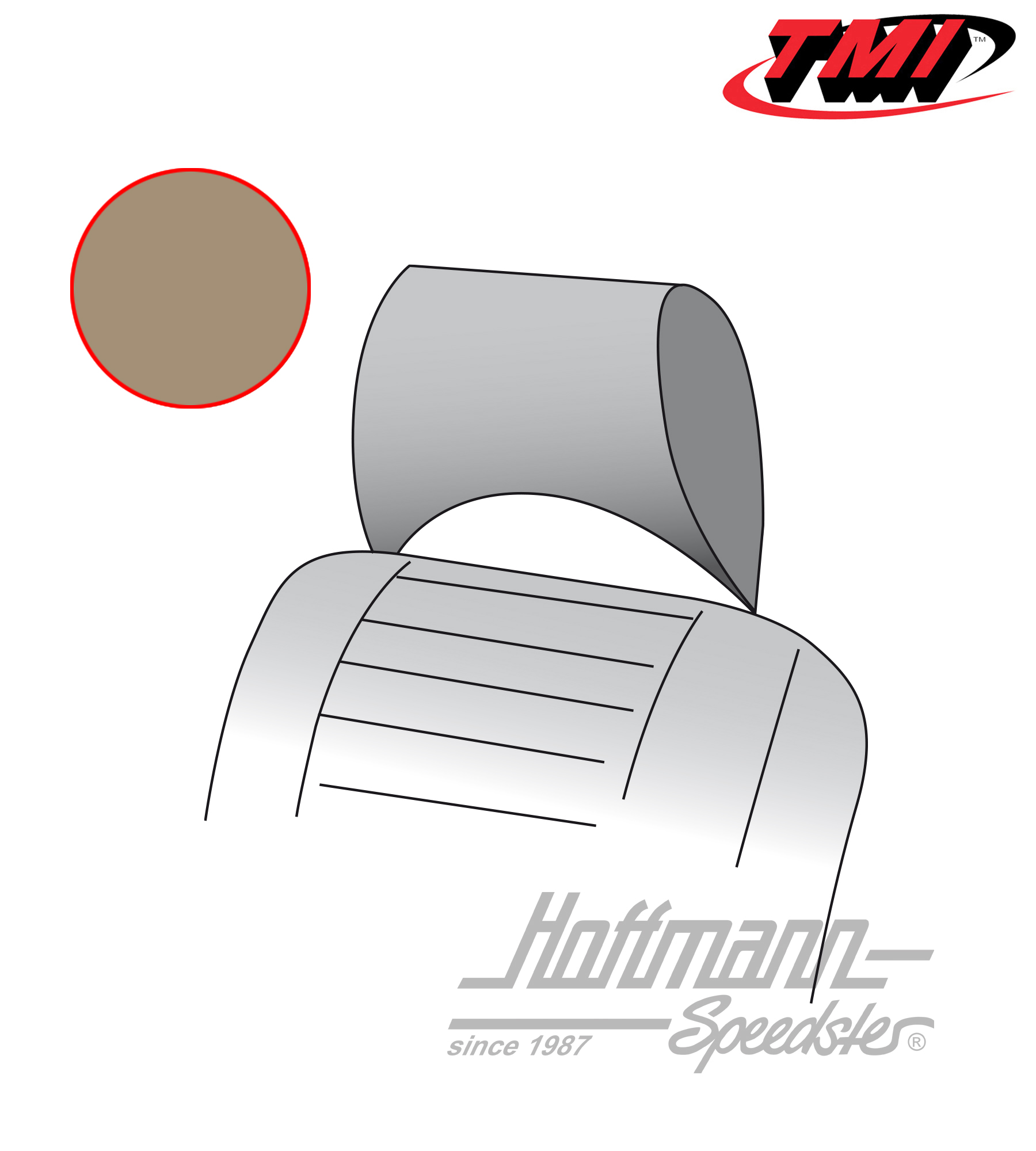 Funda de reposacabezas, Furgoneta T2, 73-76, beige | 43-2130-14 | 098-0640-20