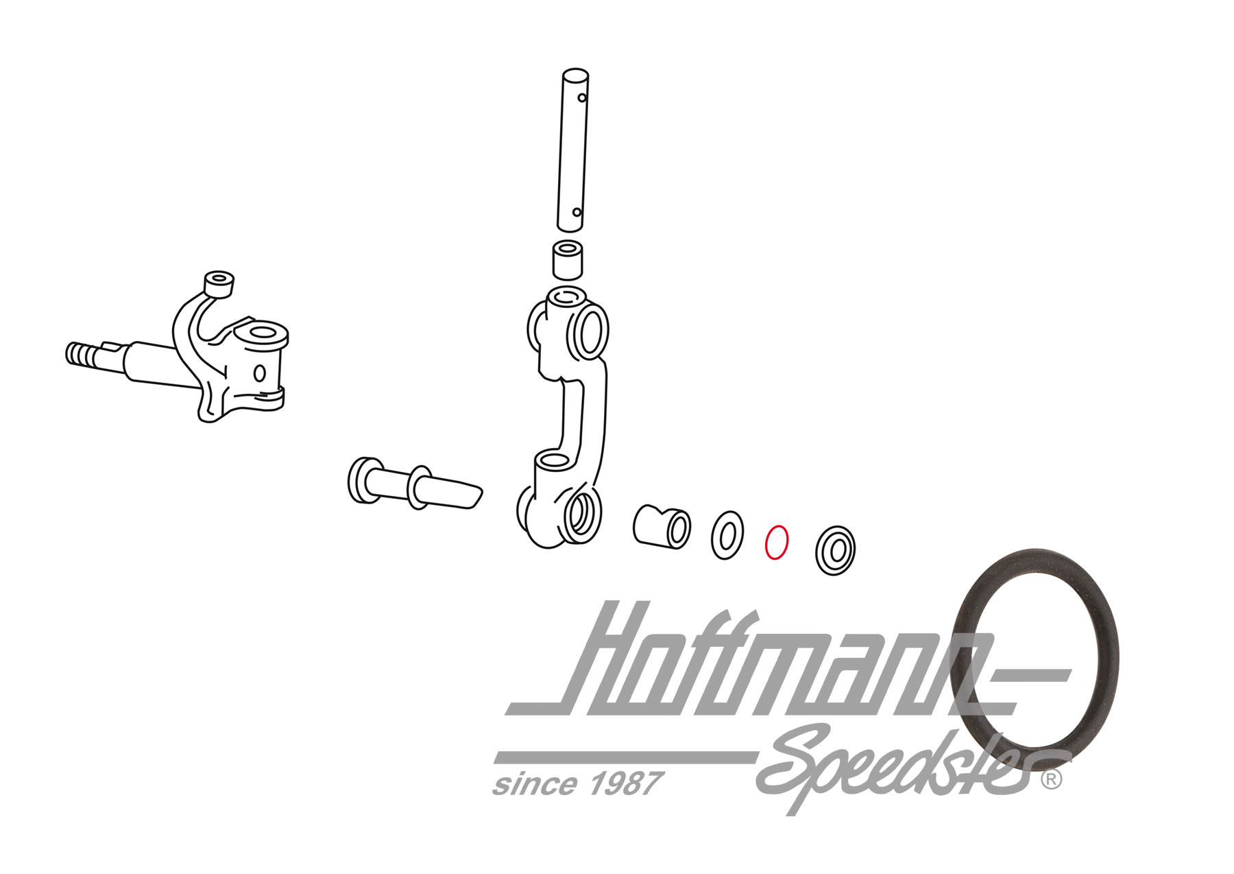 Junta anular, perno de suspensión, -7.65 | 111 405 517 | 020-2498-16