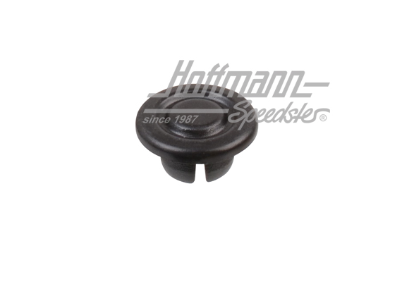 Tapón de bisagra de puerta, exterior, Kübel, negro | 181 827 525 | 080-2975