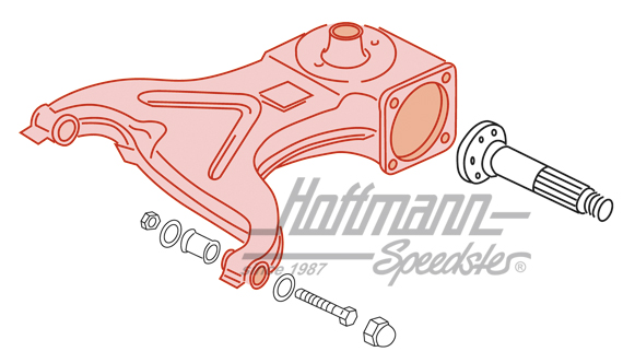 Guía de eje, posterior, Furgoneta T3, izquierda                                                     