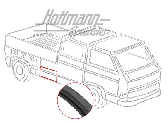 Junta espacio de almacenamiento, Furgoneta T3 Pickup | 245 829 571 A | 350-2010