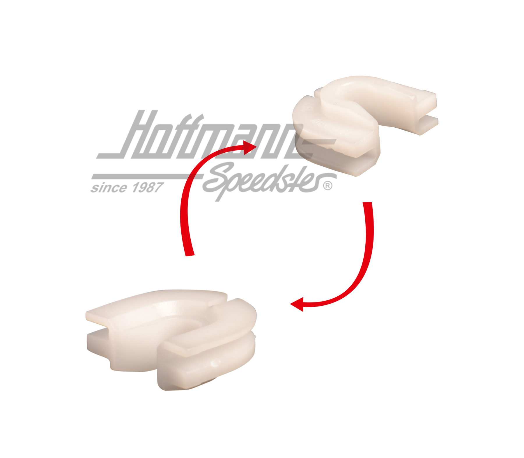 Clip de retención, unidad de control motor/ unidad de control antibloqueo de frenos, | 191 906 276 | 340-4505