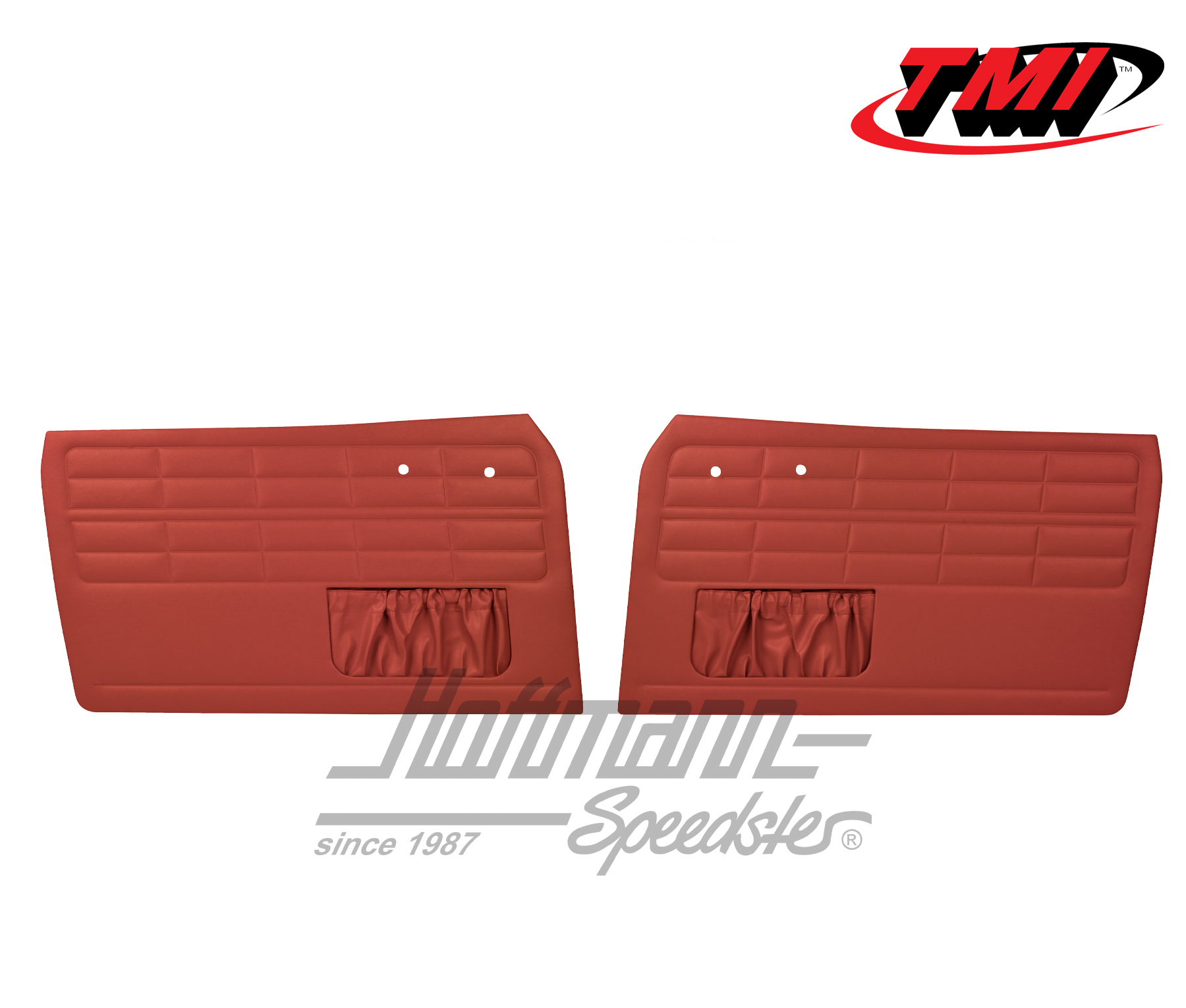 Revestimientos de puerta, Karmann Ghia, -7.63, rojo | 10-1504-17 | 066-0020-06