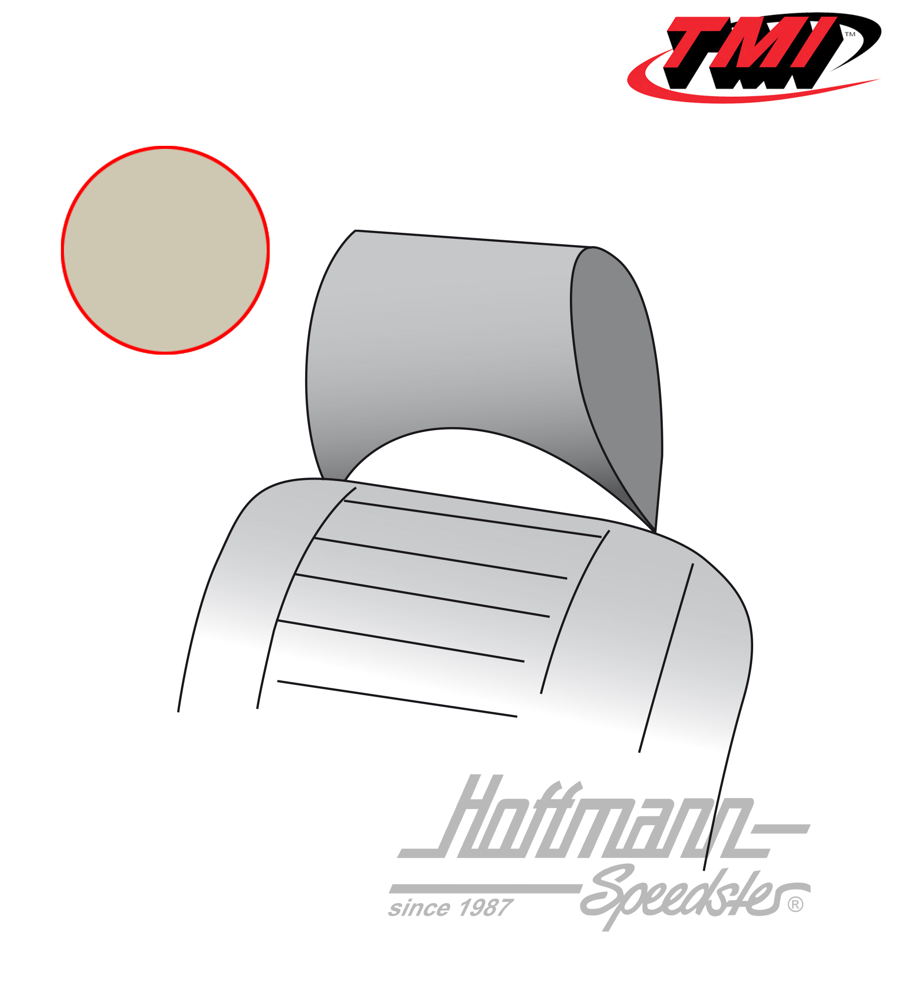 Funda de reposacabezas, Furgoneta T2, 73-76, blanco antiguo | 43-2130-15 | 098-0640-50