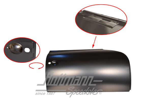 Panel exterior de puerta, compl., 356 A/C, derecha, de primera calidad | PCG 531 004 05 | 510-0302-20