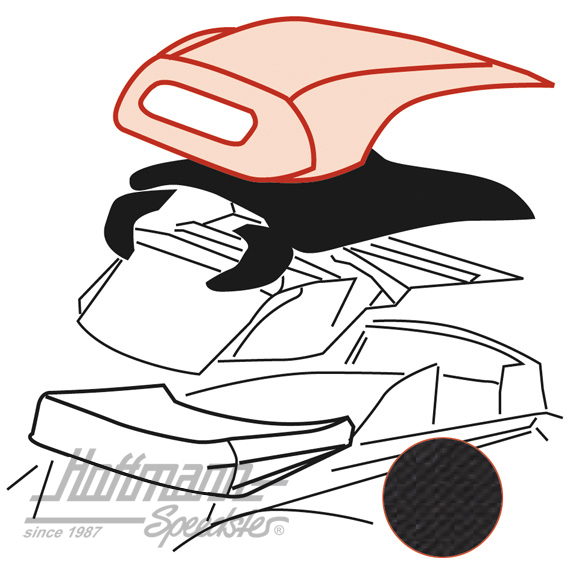 Capota, 8.63-.67, material PVC, negra |  | 020-4651-10