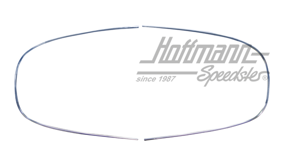 Marco decorativo de aluminio, luneta trasera, Cabriolet, 8.62-5.74 | 151 853 355 C + 356 C | 020-5650