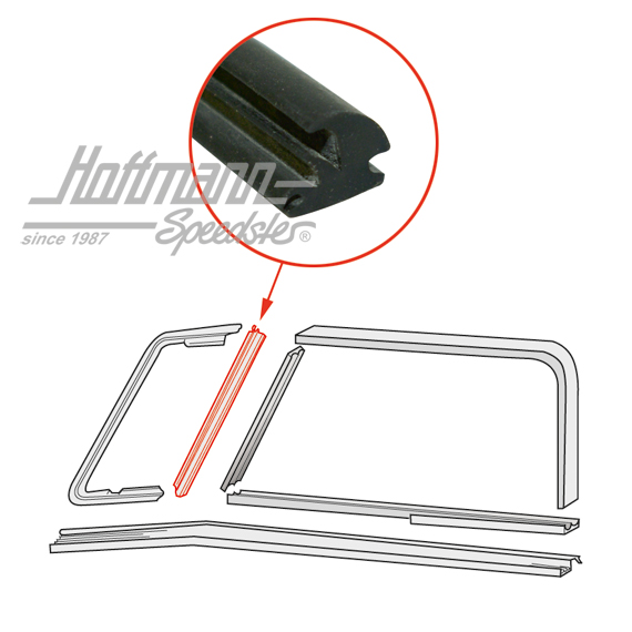 Junta de ventanilla pivotante, vertical, 53-67 | 211 837 629 | 089-0108-07