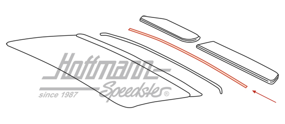 Junta, techo corredizo, posterior, 
356/911                                                        