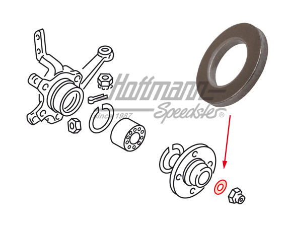 Arandela, tuerca de seguridad, eje cardán | 171 407 277 | 140-5790-10