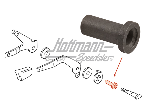 Manguito tenson, palanca calefacción,  911, 82-89                                                   