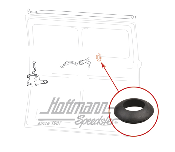 Junta anular, cilindro / puerta corredera, 73-79 | 281 843 718 A | 090-6159-10