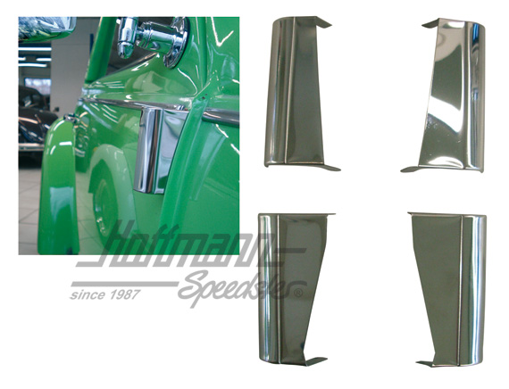 Cubiertas para bisagras de puerta, acero inoxidable | 0484 | 020-3000