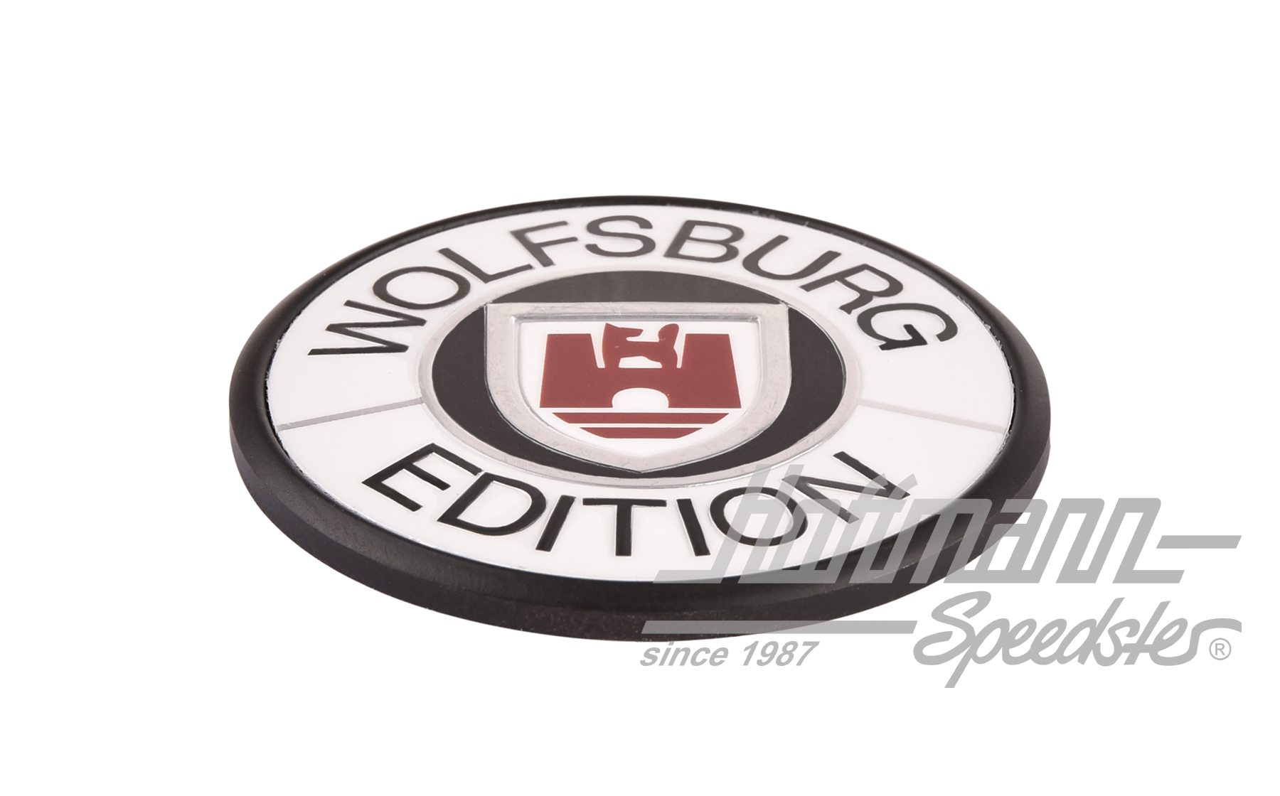 Emblema, Wolfsburg Edition, blanco                                                                  