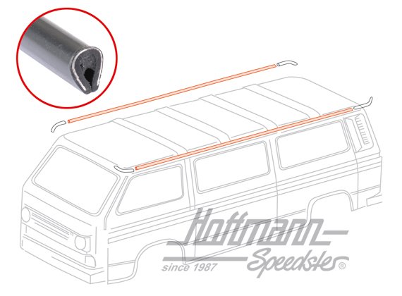 
Moldura del vierteaguas, negra, izquierda / derecha
 | 251 853 707 D 1BG | 370-7130