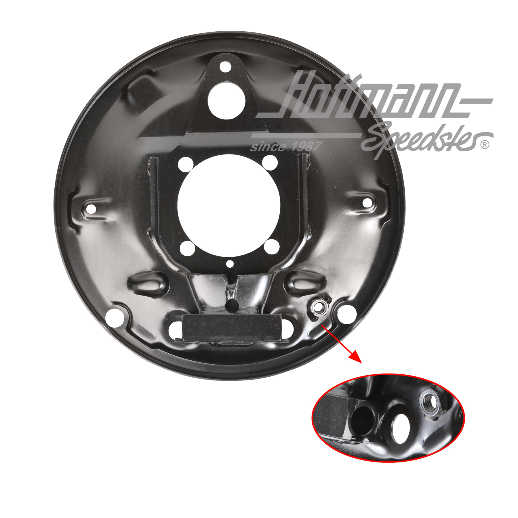 Placa de anclaje de freno, posterior, 8.64-, dcha. | 311 609 440 D | 069-6130-12