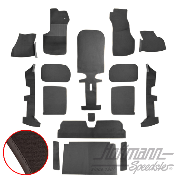 Juego de alfombrillas, Golf Cabrio, 79-93, gris antracita |  | 180-3010-15