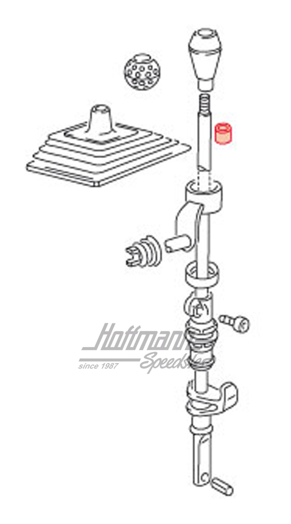 Casquillo, palanca de cambio

, superior, 1.6-1.8                                                 