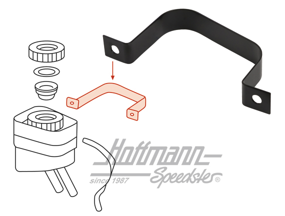 Abrazadera
, depósito de líquido de frenos, 914
                                                  
