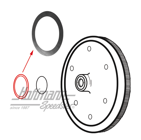 Arandela, volante motor, 0.24mm | 113 105 281 A | 010-0135