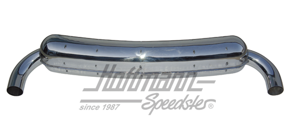 Escape deportivo, acero inoxidable, 2 x 70 mm, 66-73                                                