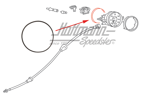 Junta anular, indicador de velocidad,  10.52- | 111 957 375 A | 020-1993-18