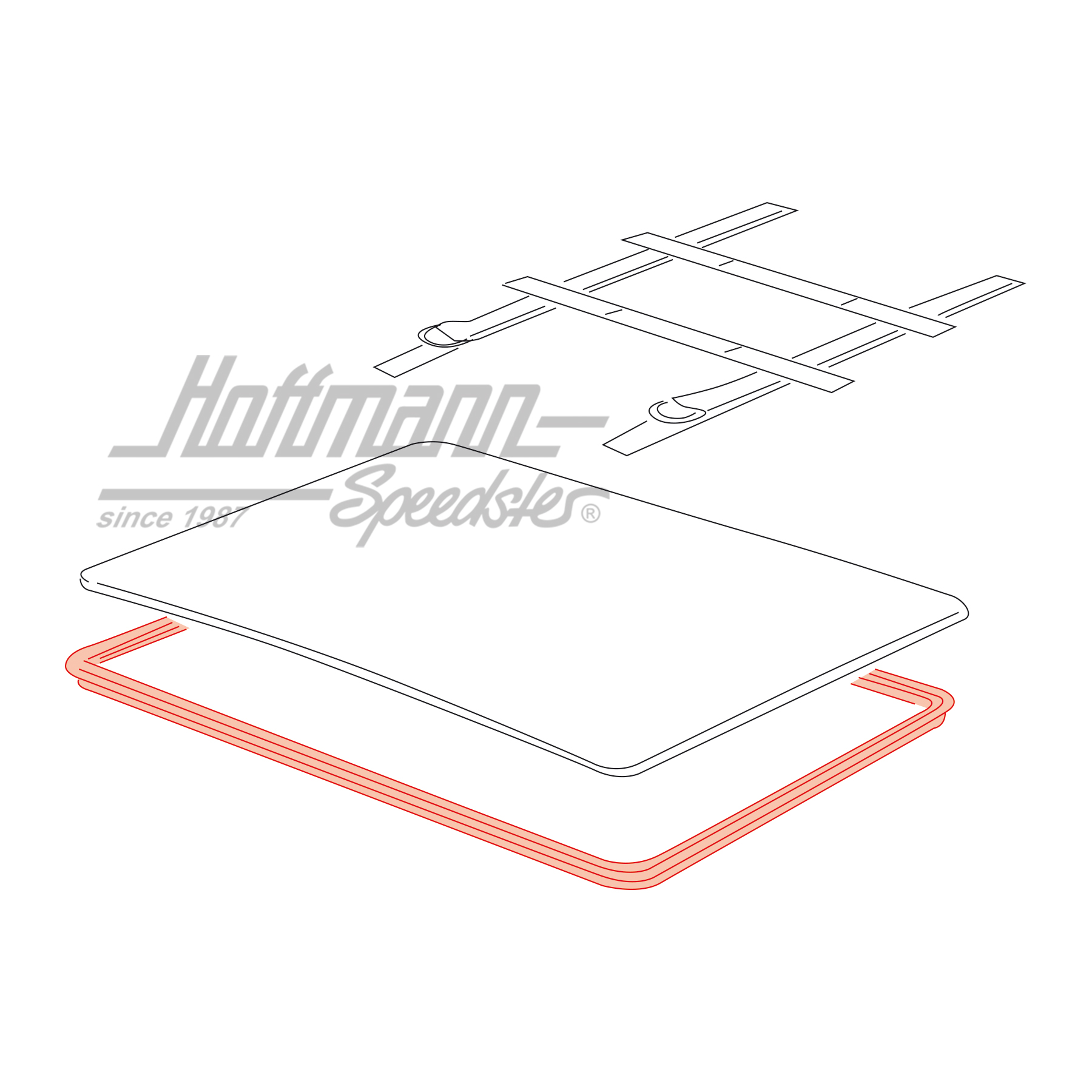 Junta, techo corredizo, 944/968, 86-95                                                              