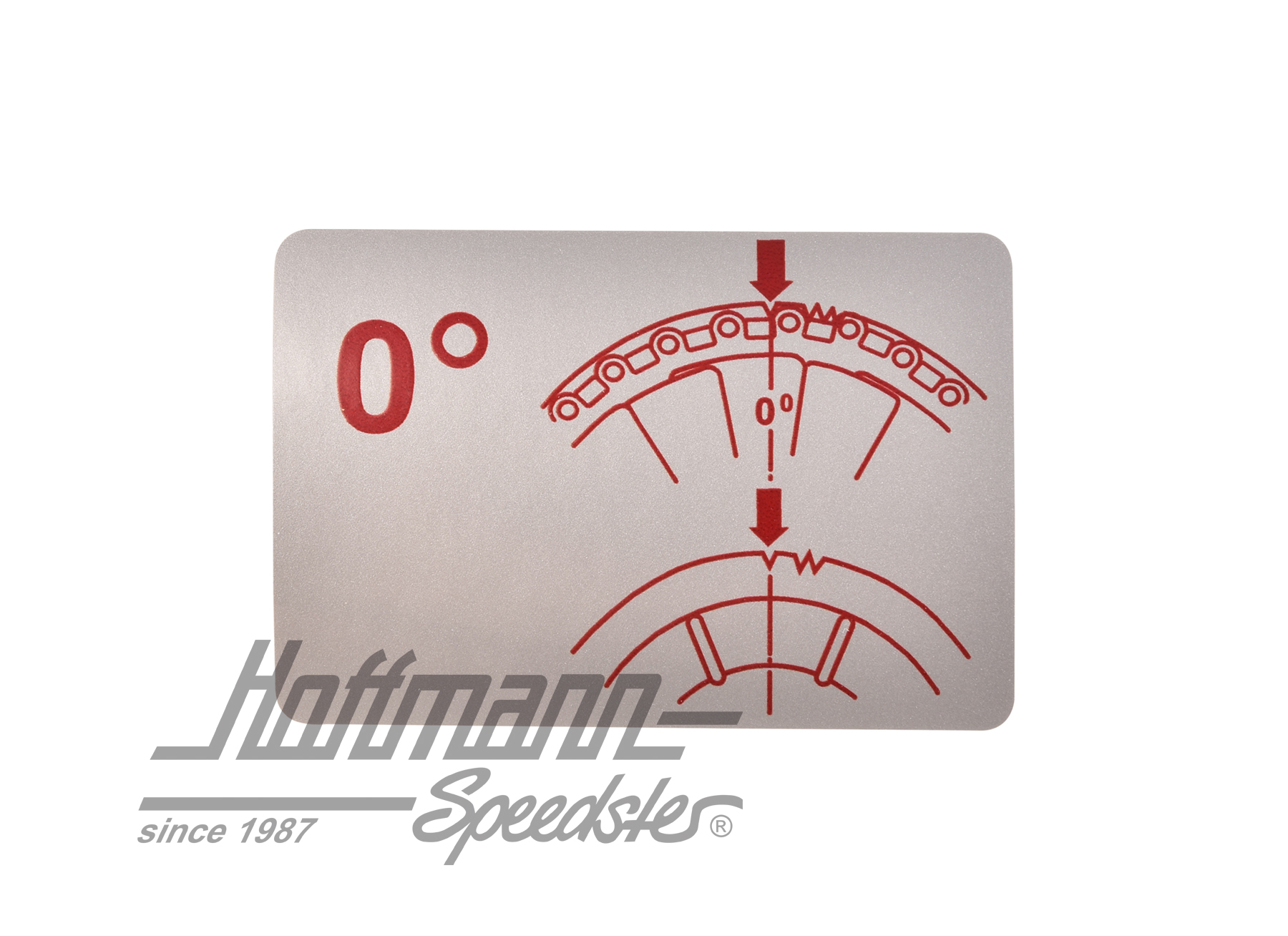 Pegatina "Zündzeitpunkt 0°", Tipo 1 | 111 100 173 | 021-0199-09