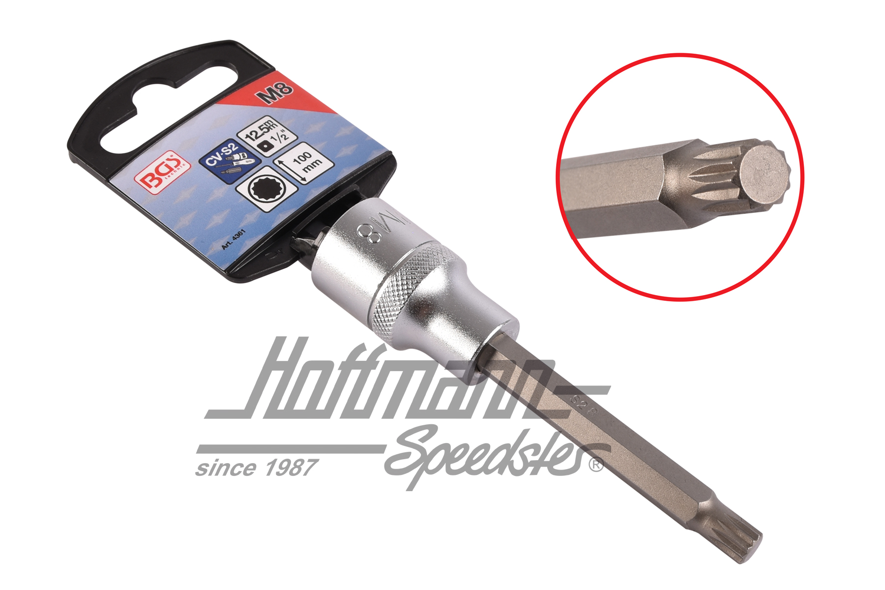 Vaso múltiple M8, con enchufe de conexión de 1/2"
 |  | 027-0480