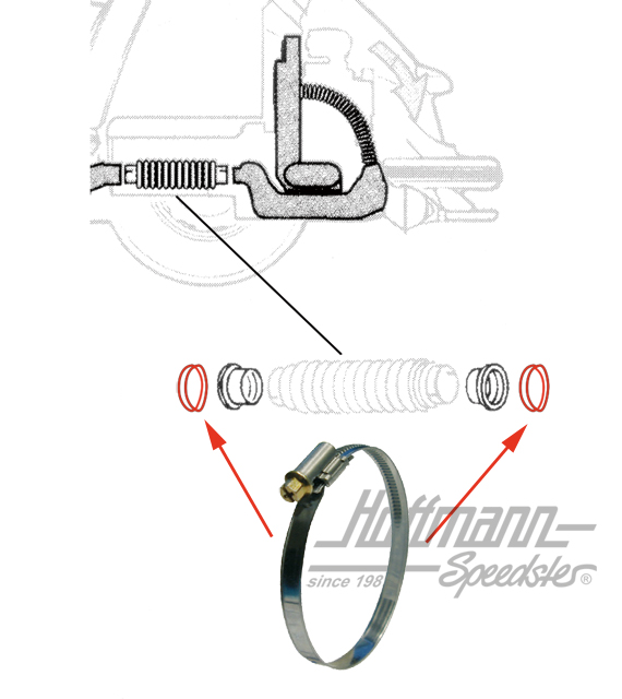 Abrazadera para tubo flexible de calefacción | N  024 522 3 | 020-0258