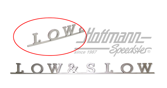 Logotipo, Furgoneta T1/T2, LOW & SLOW | --- --- --- | 089-5800-16