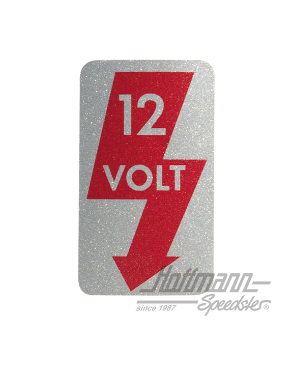 Pegatina "12 Volt", pilar A, izquierda | AC 853 941 | 021-0191