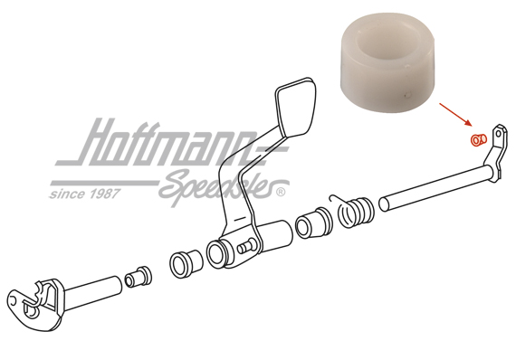 Casquillo, palanca, cable del embrague, 911 | 901 423 343 00 | 530-3120-40