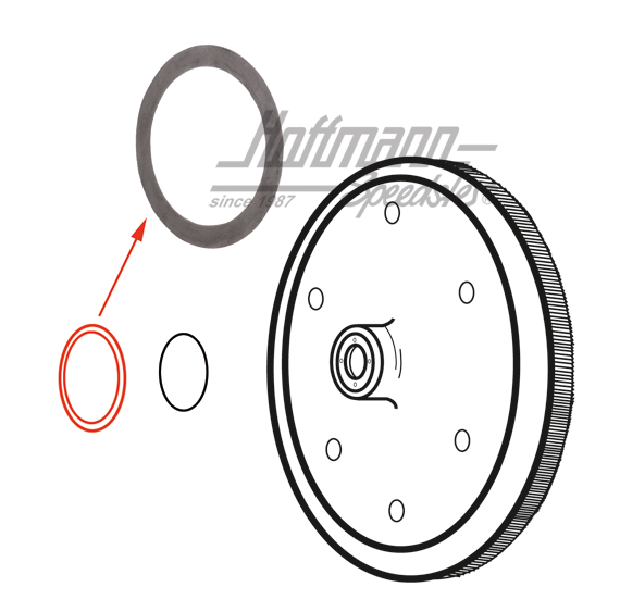 Arandela, volante de impulsión motor, 0.30 mm | 021 105 281 | 092-0215-30
