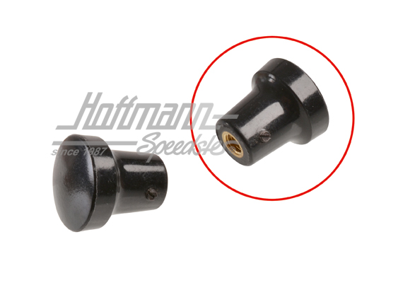 Pulsador, regulador pop-out, ventanilla lateral, negro                                              