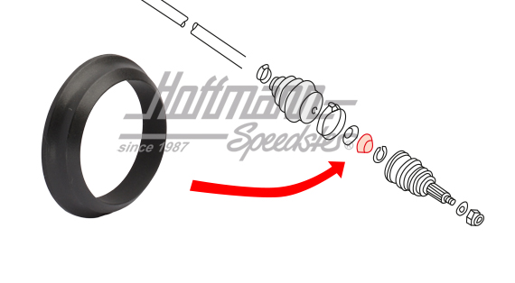 Anillo de empuje, junta homocinética, exterior
 | 321 407 295 A | 140-5790-60