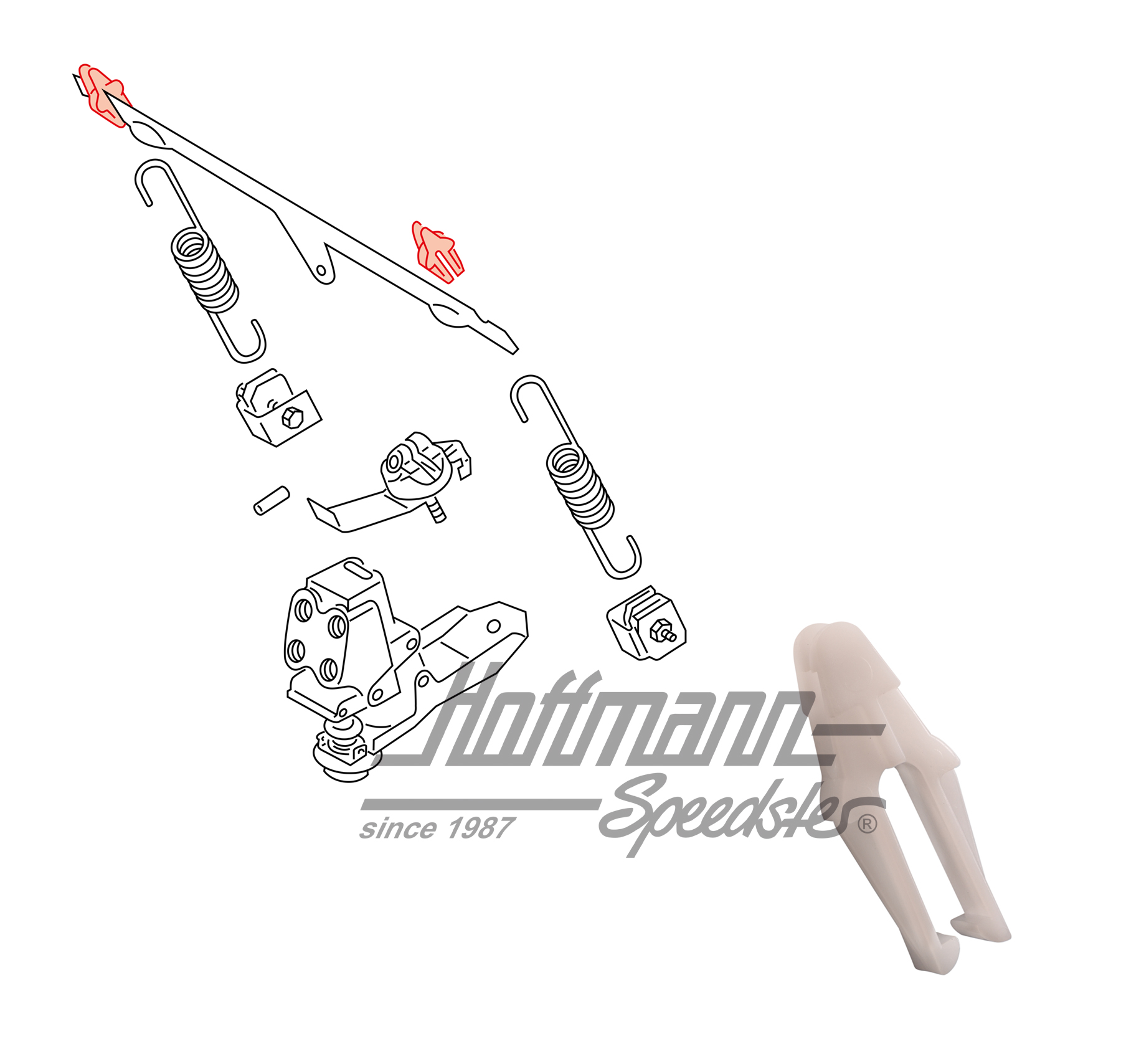 Soporte, muelle, servofreno | 701 612 563 | 406-0820