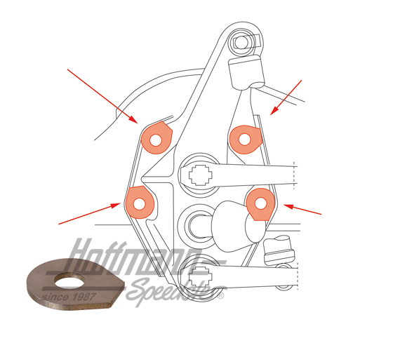 Arandela de seguridad, eje delantero,  55-67 | 211 499 131 | 089-3010