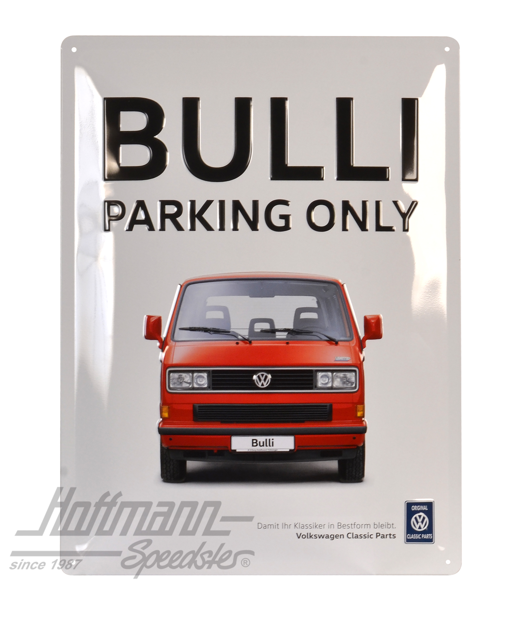 Placa de chapa, Furgoneta T3, Bulli Parking Only | ZCP 902 907 | 021-0176-44
