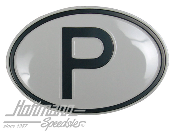 Placa de nacionalidad "P" (Polonia), aluminio |  | 020-2405