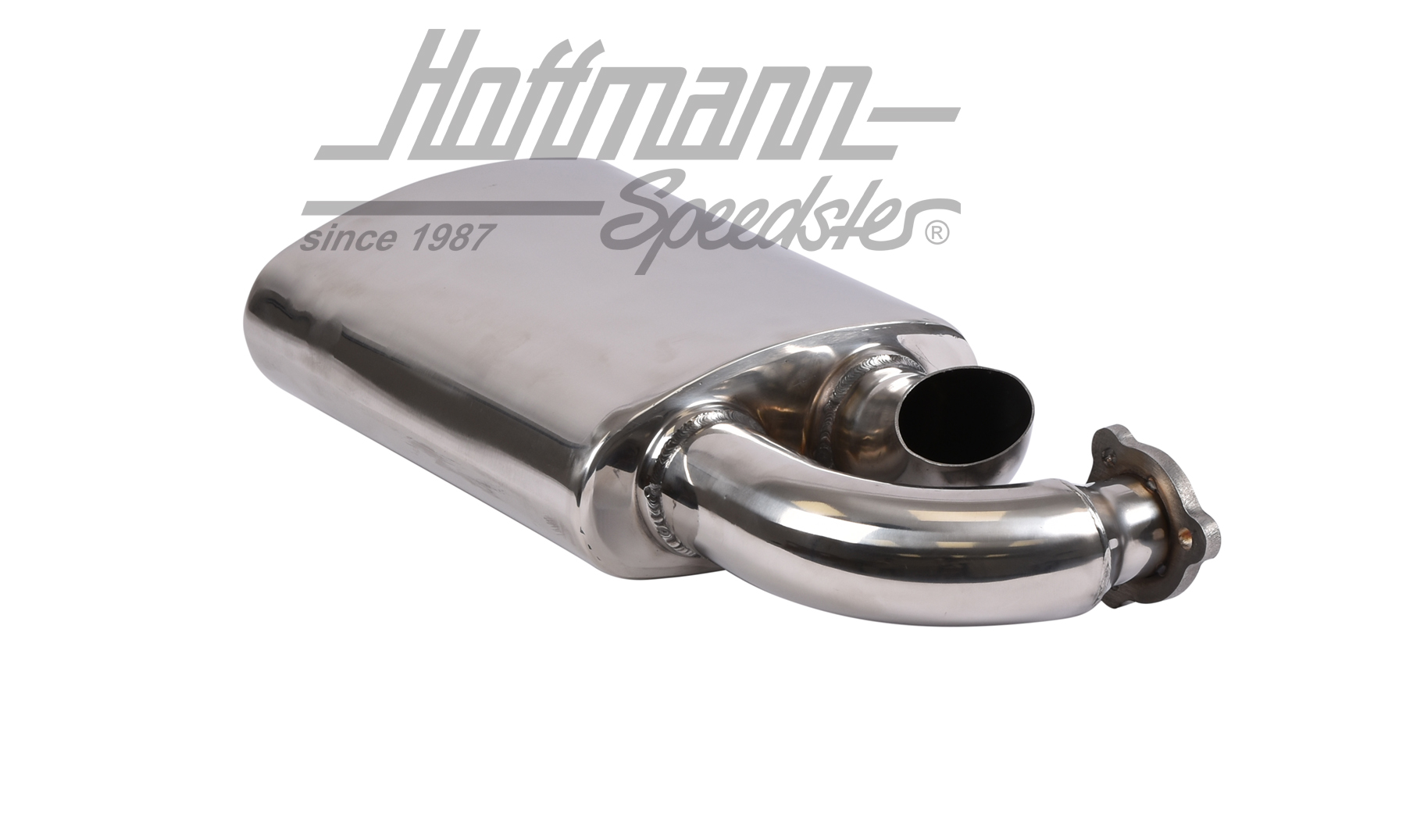 Escape deportivo, lateral, acero inoxidable, 42 mm                                                  