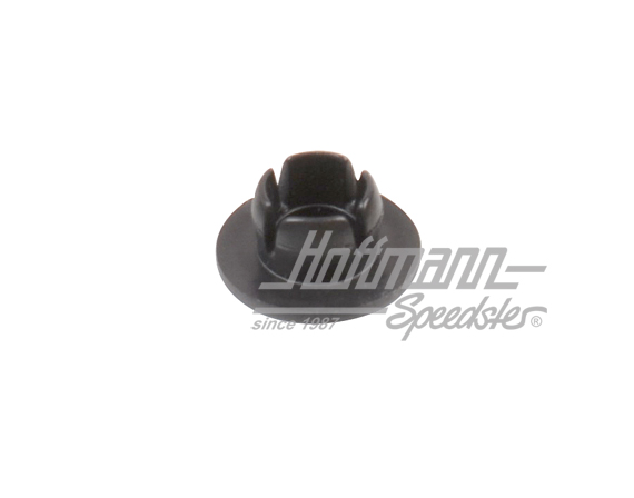 Tapón de bisagra de puerta, exterior, Kübel, negro                                                  