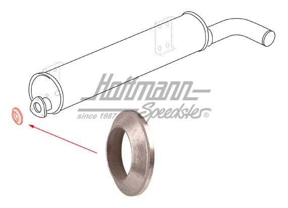 Junta anular
, tubo de escape
/tubo en Y/catalizador | 357 253 137 | 320-3317-06