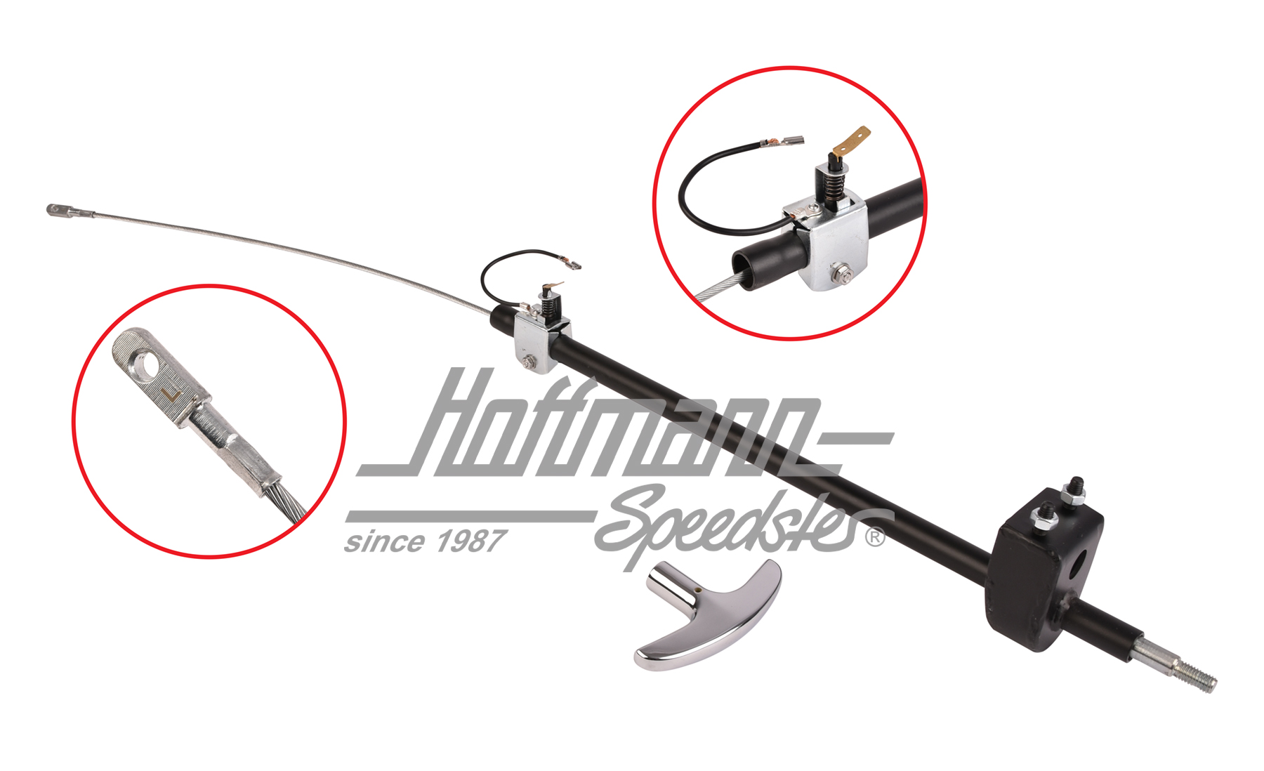 Tubo guía, cable del freno de mano, completo, 356 A/B/C | 695 424 020 00 | 510-2178-10